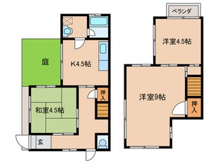 上野寺井町20-12貸家の物件間取画像